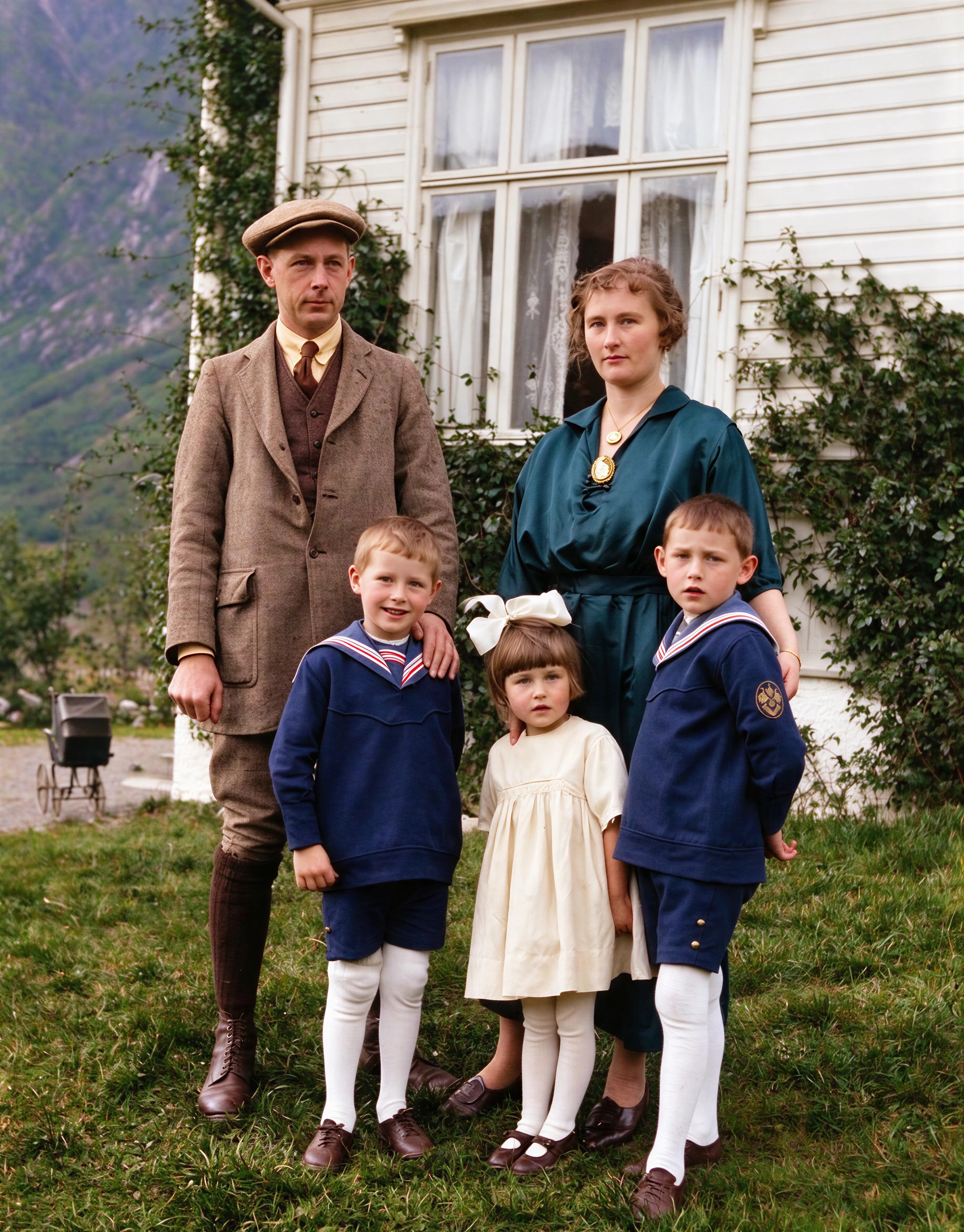 Restored family portrait